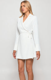 SOGNA COL  Long Sleeve Collared Wrap Shirt  WDR383